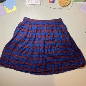Abercrombie & Fitch Plaid Skirt w Pockets